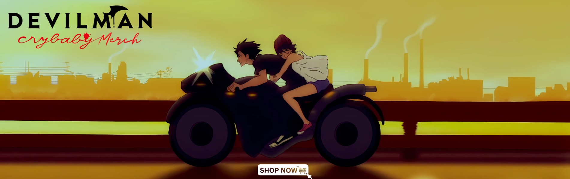 Devilman Crybaby Merch Banner - Devilman Crybaby Merch