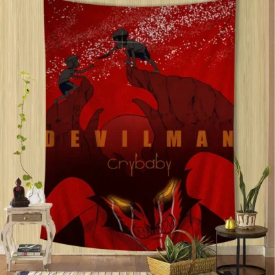 New Anime Devilman Crybaby Tapestry