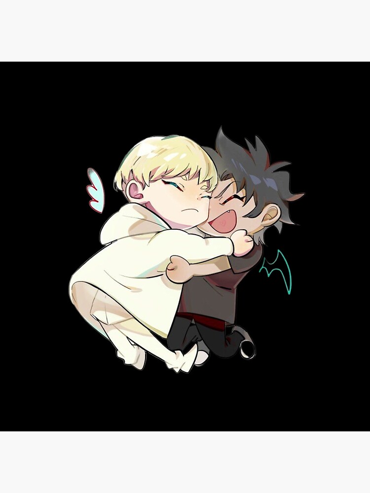 Akira Fudo Devilman Crybaby Shadow Throw Pillow - Image 2