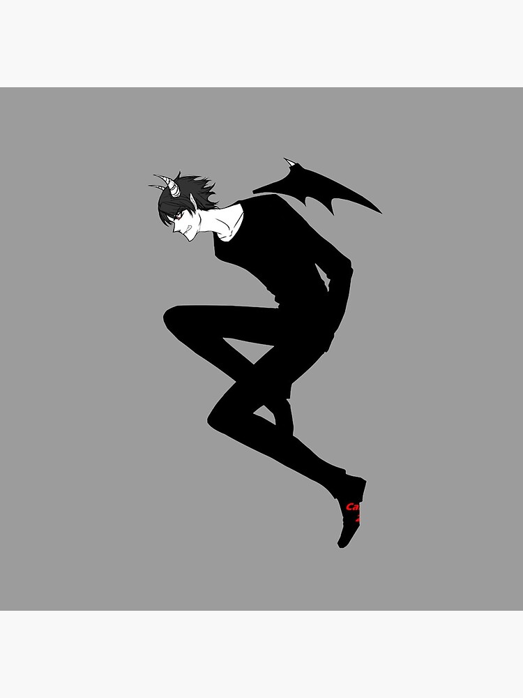 Akira Fudo Devilman Crybaby Dark Edition Throw Pillow - Image 2