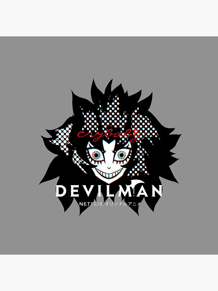 Akira Fudo Devilman Crybaby Retro Graphic Throw Pillow - Image 2