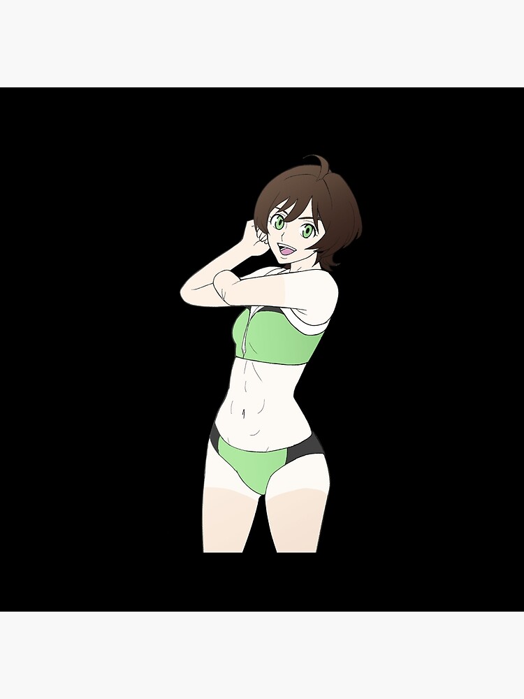 Miki Makimura Devilman Crybaby Original Throw Pillow - Image 2