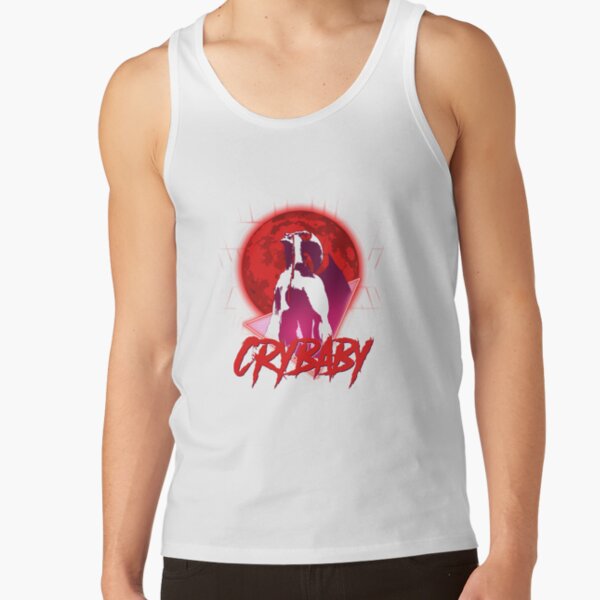 Crybaby Letters Black Tank Top - Image 2