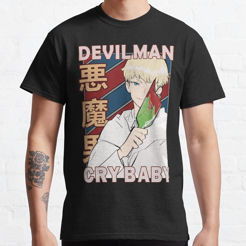 Ryo Asuka Devilman Anime T-shirt - Image 3