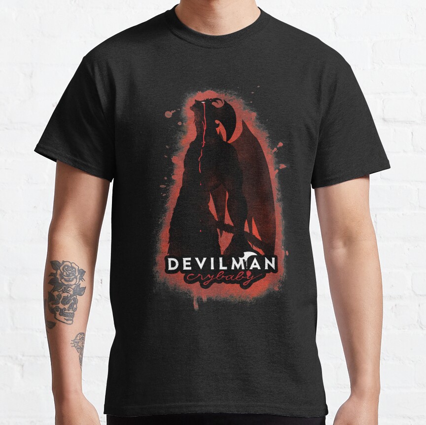 Devilman Crybaby Retro T-shirt - Image 3