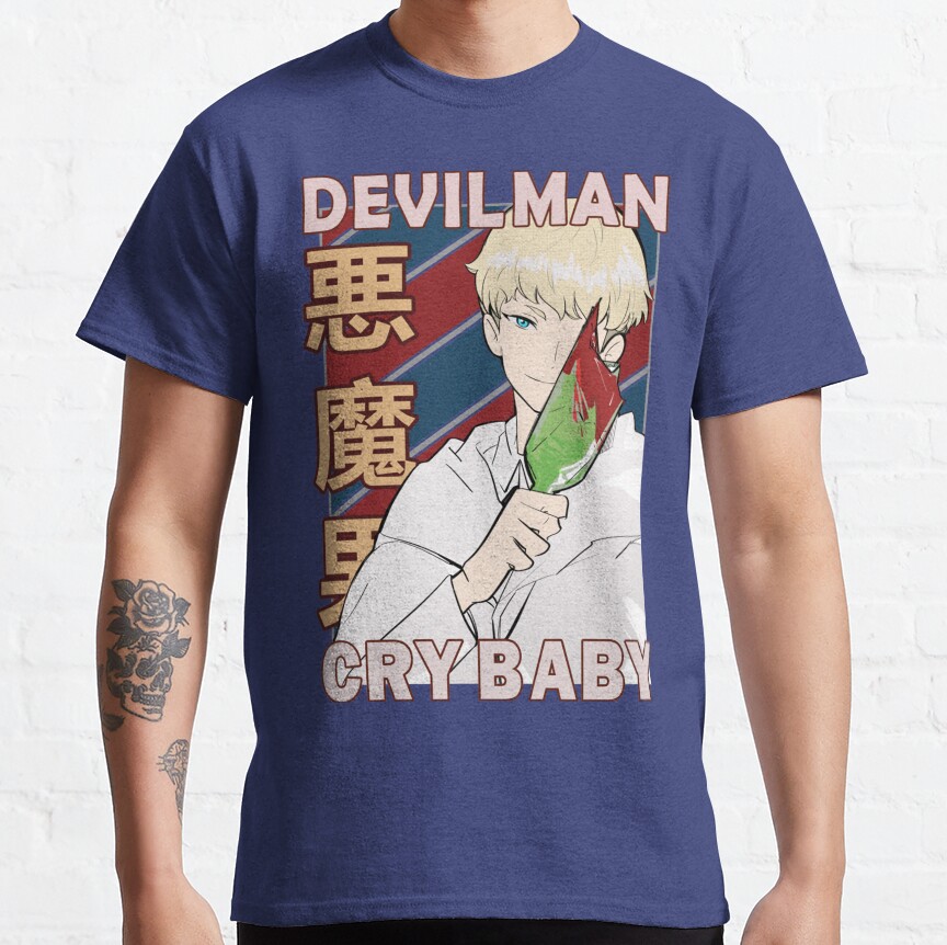 Ryo Asuka Devilman Anime T-shirt - Image 5