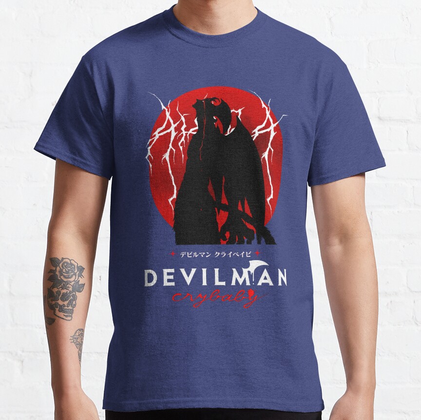 Devilman Crybaby Red Highlight T-shirt - Image 4