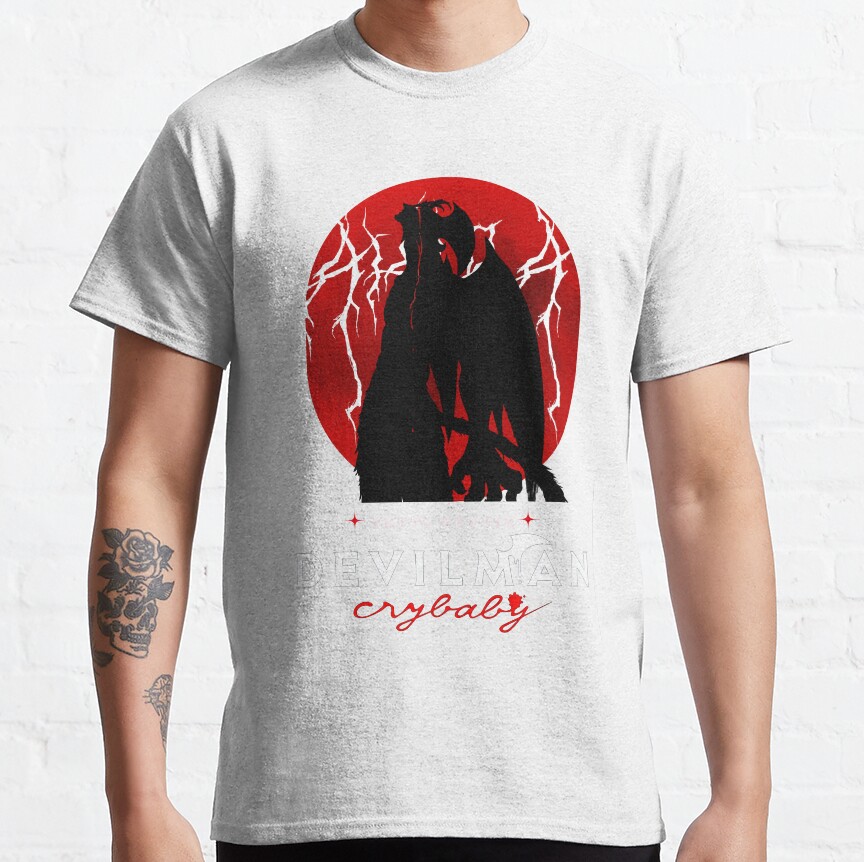 Devilman Crybaby Red Highlight T-shirt - Image 2