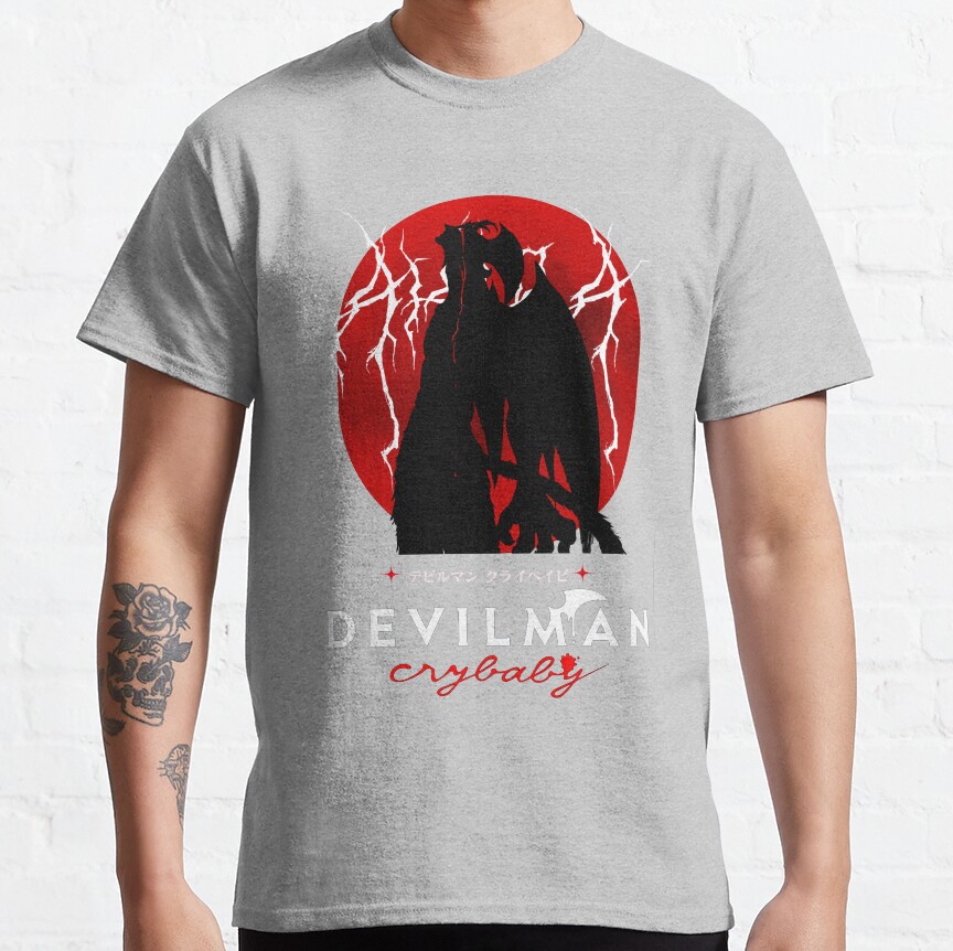 Devilman Crybaby Red Highlight T-shirt - Image 3
