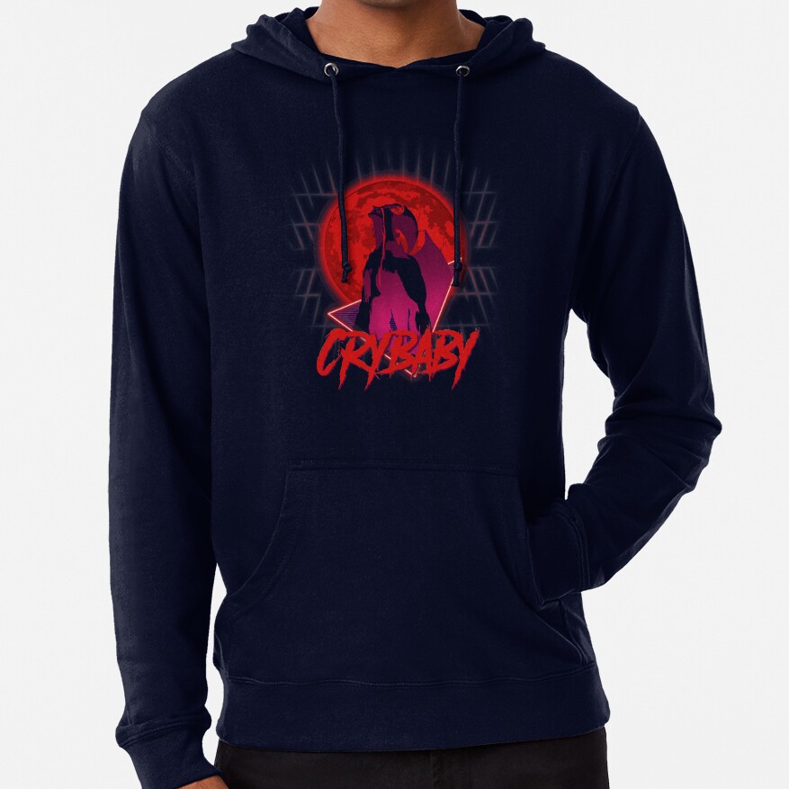 Crybaby Letters Black Hoodie - Image 5