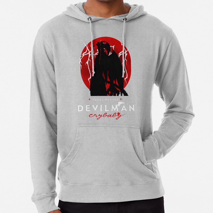 Devilman Crybaby Red Highlight Hoodie - Image 4