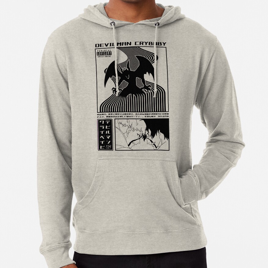 Devilman Crybaby White Hoodie - Image 3