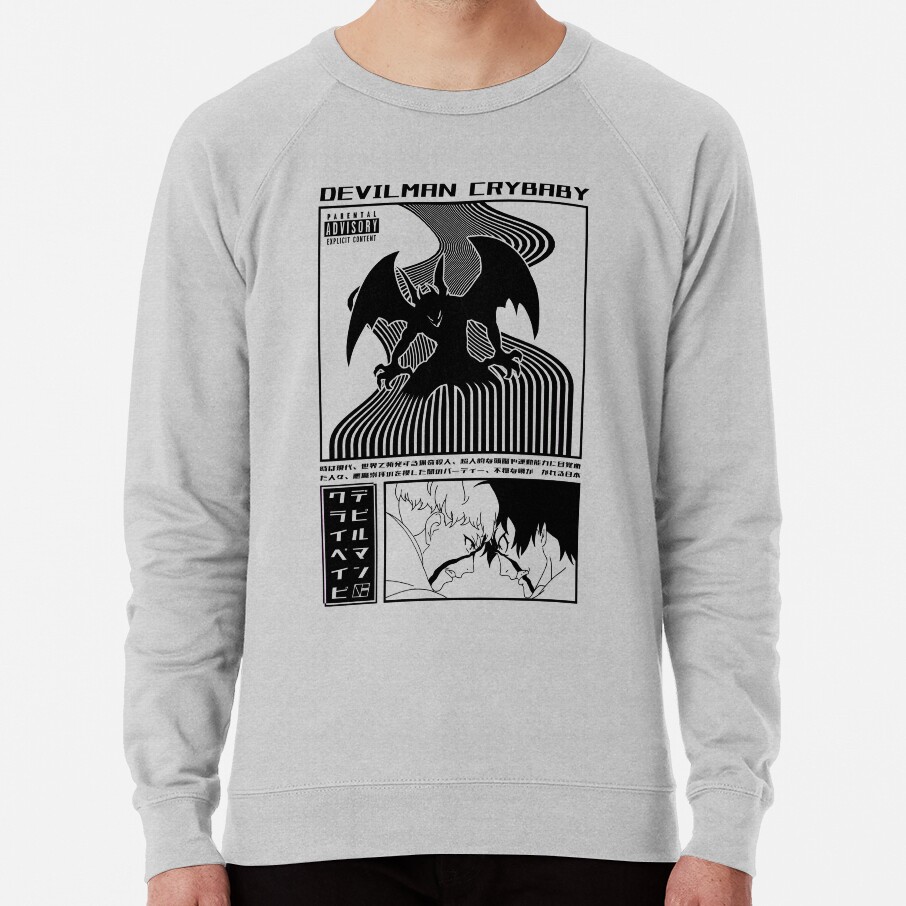 Devilman Crybaby White Sweatshirt - Image 4