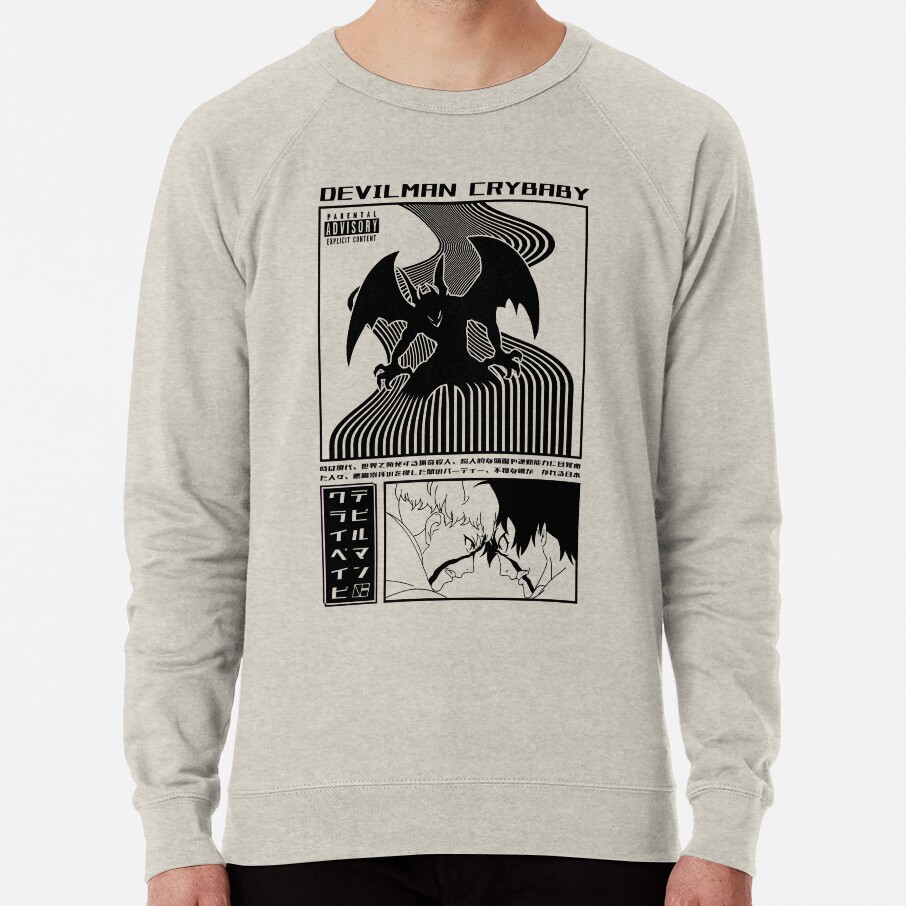 Devilman Crybaby White Sweatshirt - Image 3