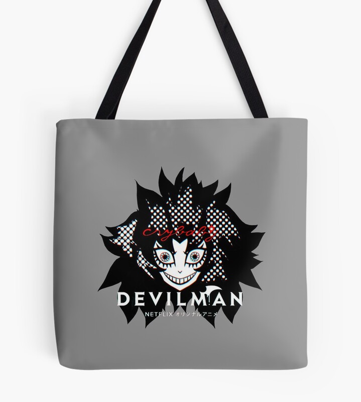Akira Fudo Devilman Crybaby Retro Graphic Tote Bag