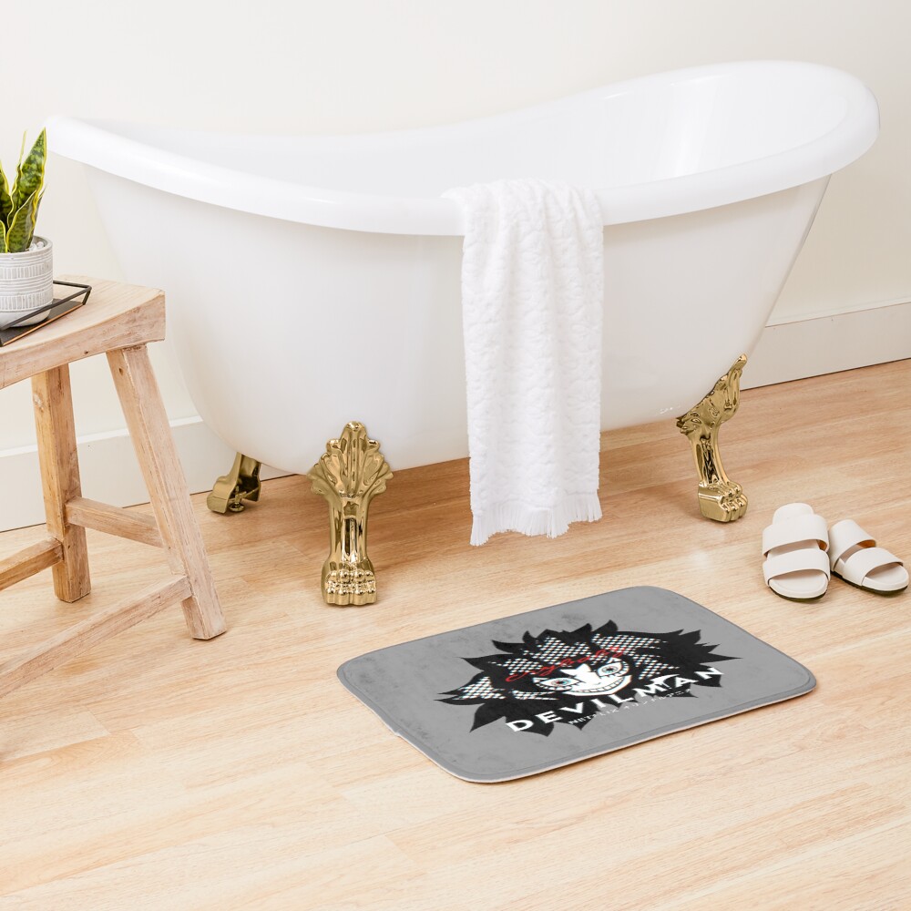 Akira Fudo Devilman Crybaby Retro Graphic Bath Mat - Image 2