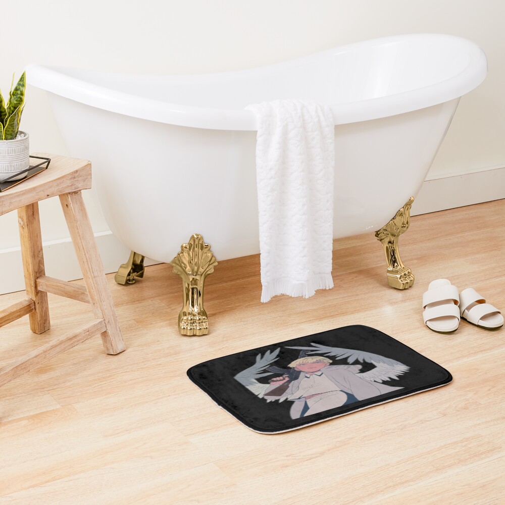 Akira Fudo Devilman Crybaby Retro Sunset Bath Mat - Image 2