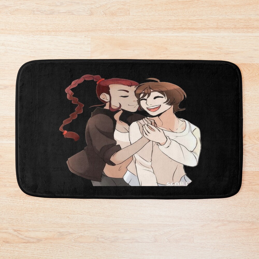 Miki Makimura And Miki Kuroda Bath Mat