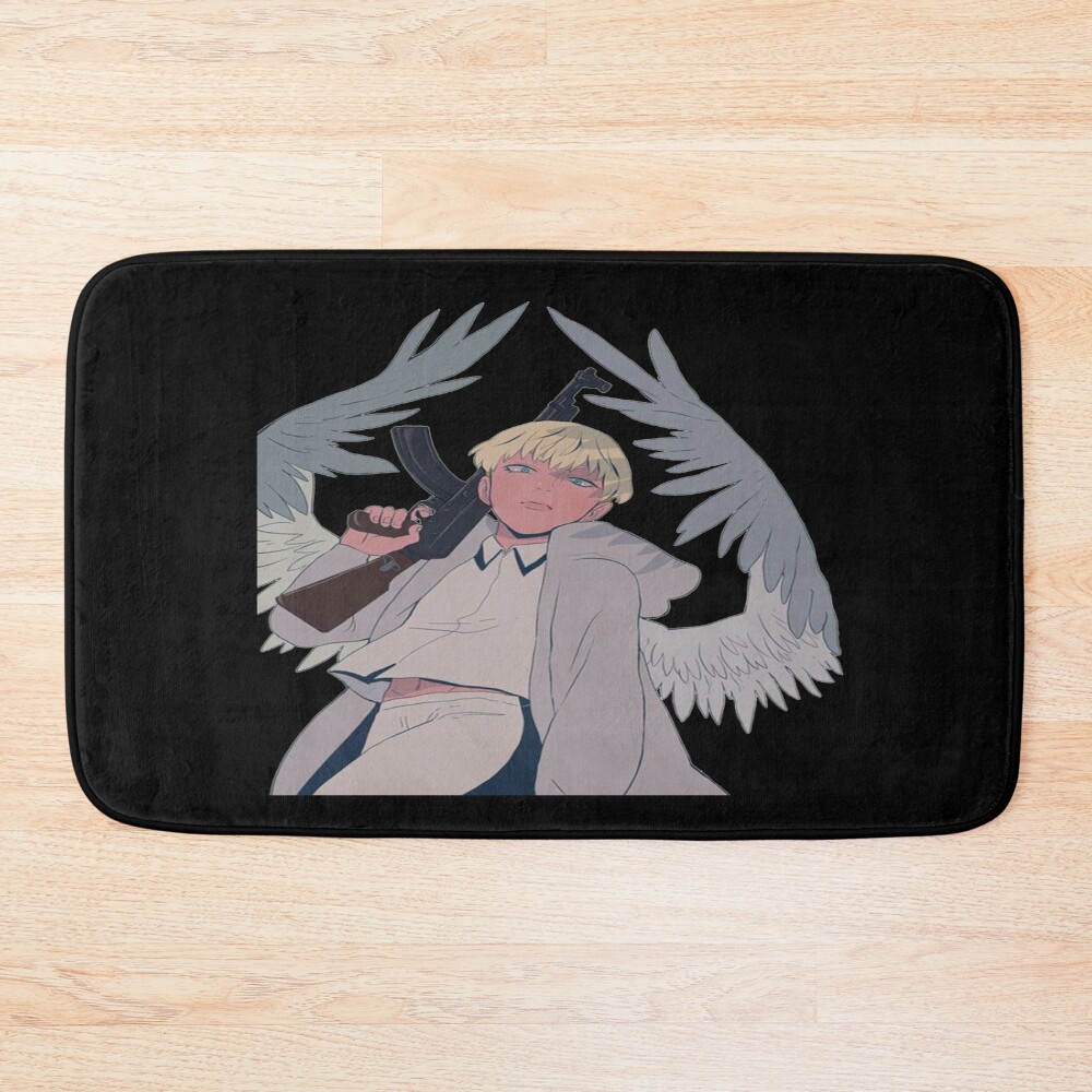 Akira Fudo Devilman Crybaby Retro Sunset Bath Mat