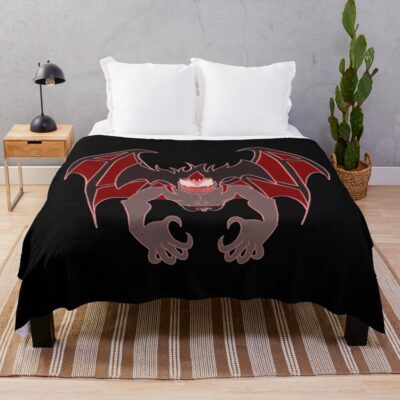Akira Fudo Devilman Crybaby Highlighted Throw Blanket
