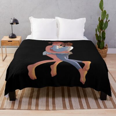 Ryo Asuka Devilman Crybaby Anime Highlight Throw Blanket