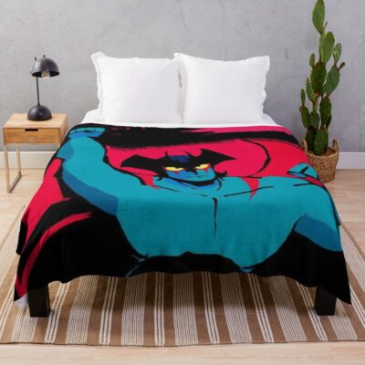 Ryo Asuka Devilman Crybaby Anime Dark Throw Blanket