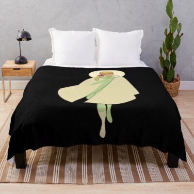 Ryo Asuka Devilman Crybaby Retro Throw Blanket
