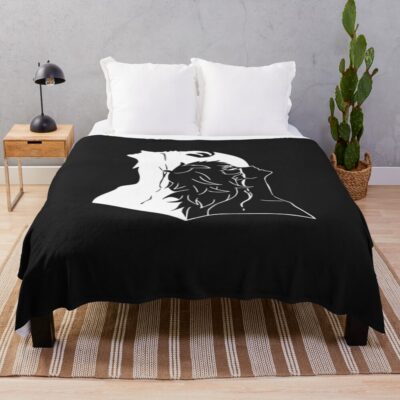 Ryo Asuka Devilman Crybaby White Edition Throw Blanket