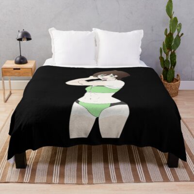 Miki Makimura Devilman Crybaby Original Throw Blanket