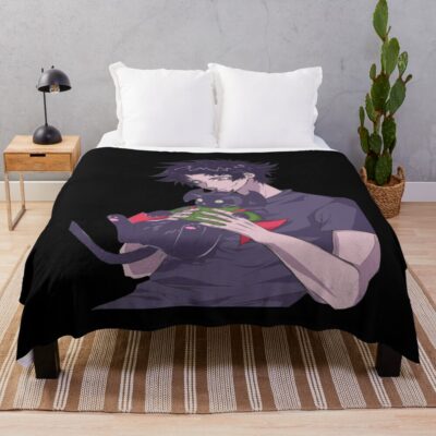 Akira Fudo Devilman Crybaby Anime Version Throw Blanket