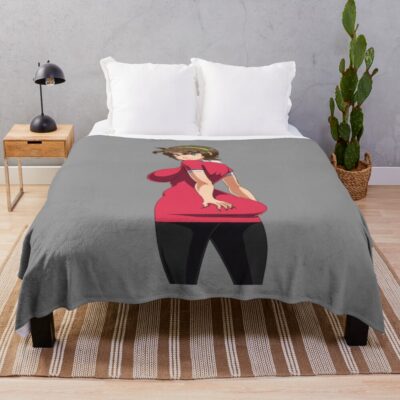 Miki Makimura Devilman Crybaby Intense Throw Blanket