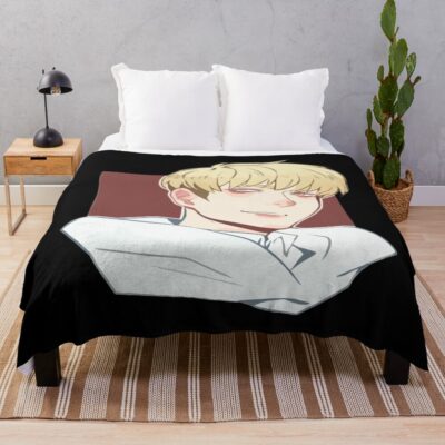 Ryo Asuka Devilman Crybaby White Throw Blanket