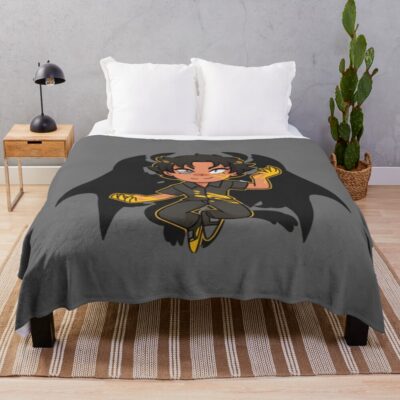 Ryo Asuka Devilman Crybaby Iconic Throw Blanket