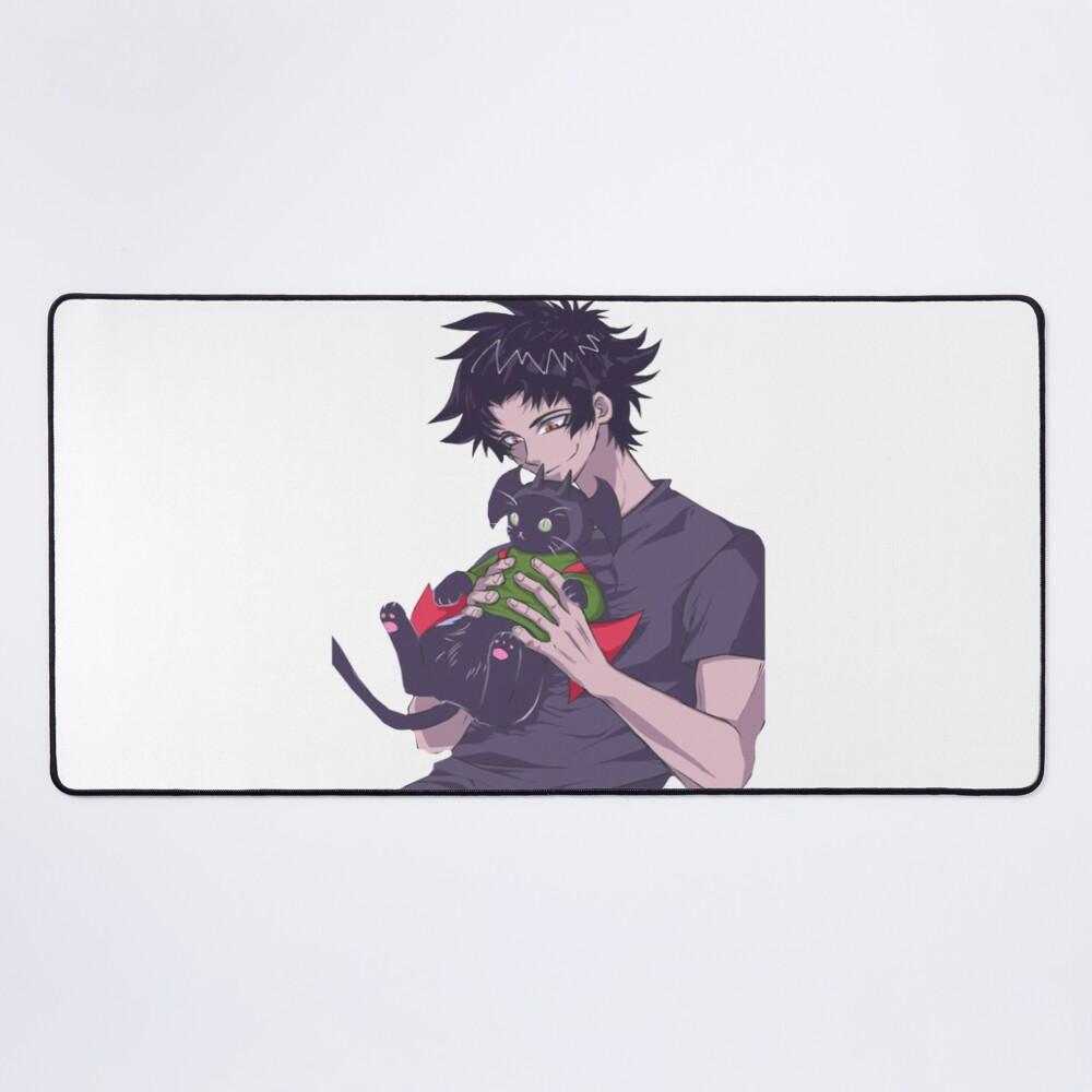 Devilman Crybaby Akira Fudo With Cat Mouse Pad