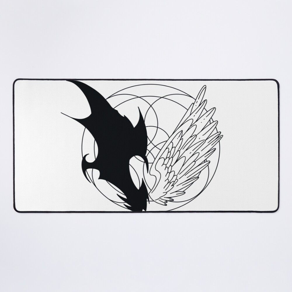 Devilman Crybaby Minimalist Logo Black Mouse Pad