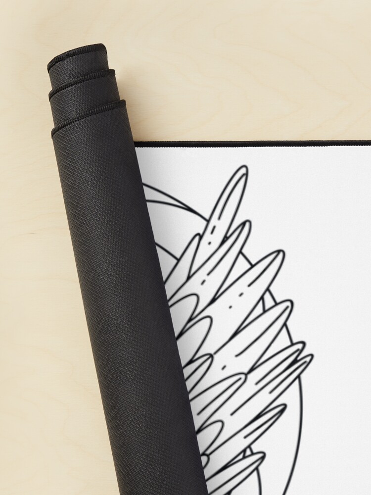 Devilman Crybaby Minimalist Logo Black Mouse Pad - Image 2