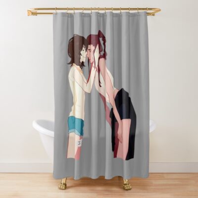 Miki Coulple Devilman Crybaby Shower Curtain