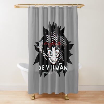 Akira Fudo Devilman Crybaby Retro Graphic Shower Curtain