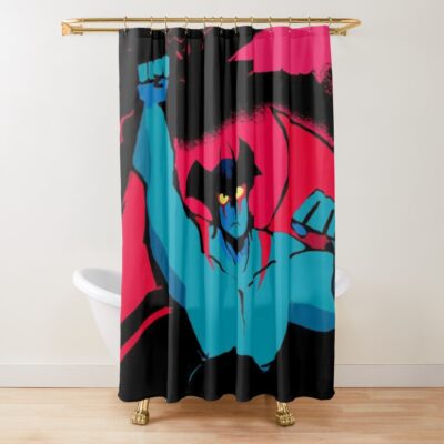 Ryo Asuka Devilman Crybaby Anime Dark Shower Curtain