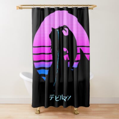 Akira Fudo Devilman Crybaby Poster Shower Curtain