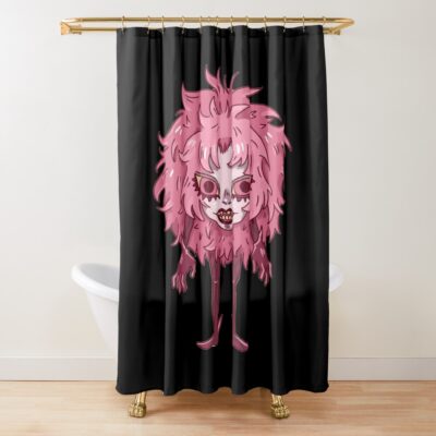 Akira Fudo Devilman Crybaby Intense Red Shower Curtain