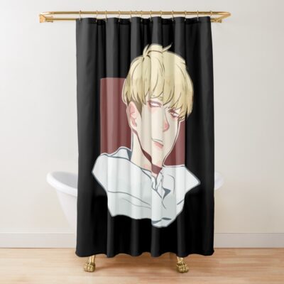 Ryo Asuka Devilman Crybaby White Shower Curtain