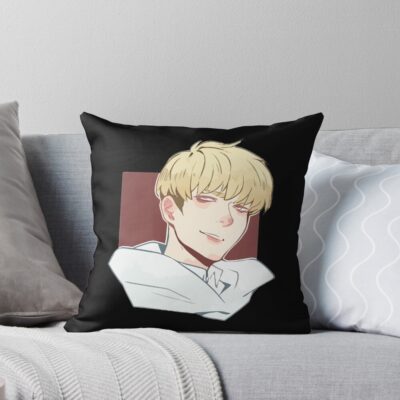 Ryo Asuka Devilman Crybaby White Throw Pillow