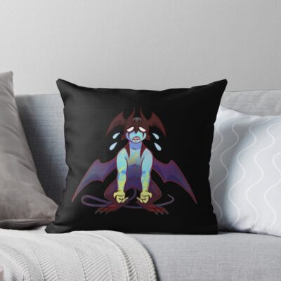 Ryo Asuka Devilman Crybaby Grey Throw Pillow