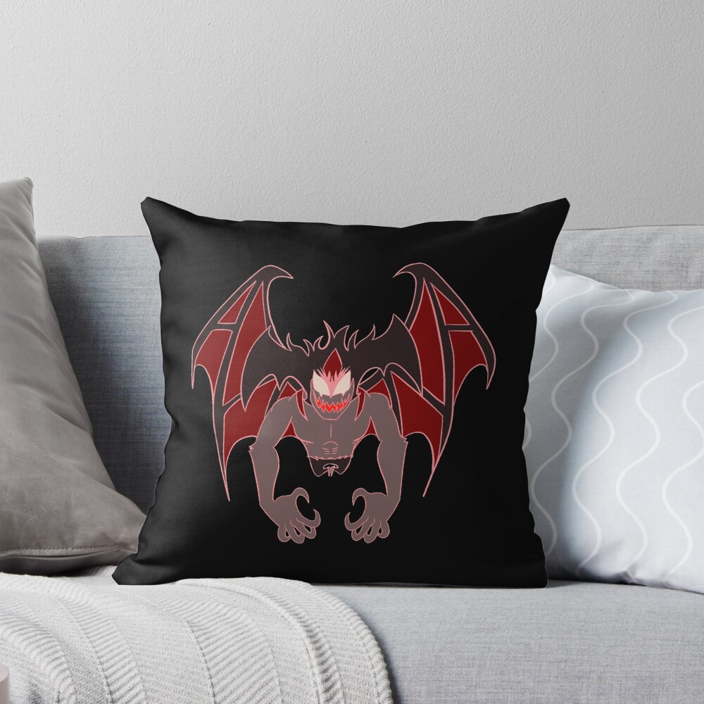 Akira Fudo Devilman Crybaby Highlighted Throw Pillow