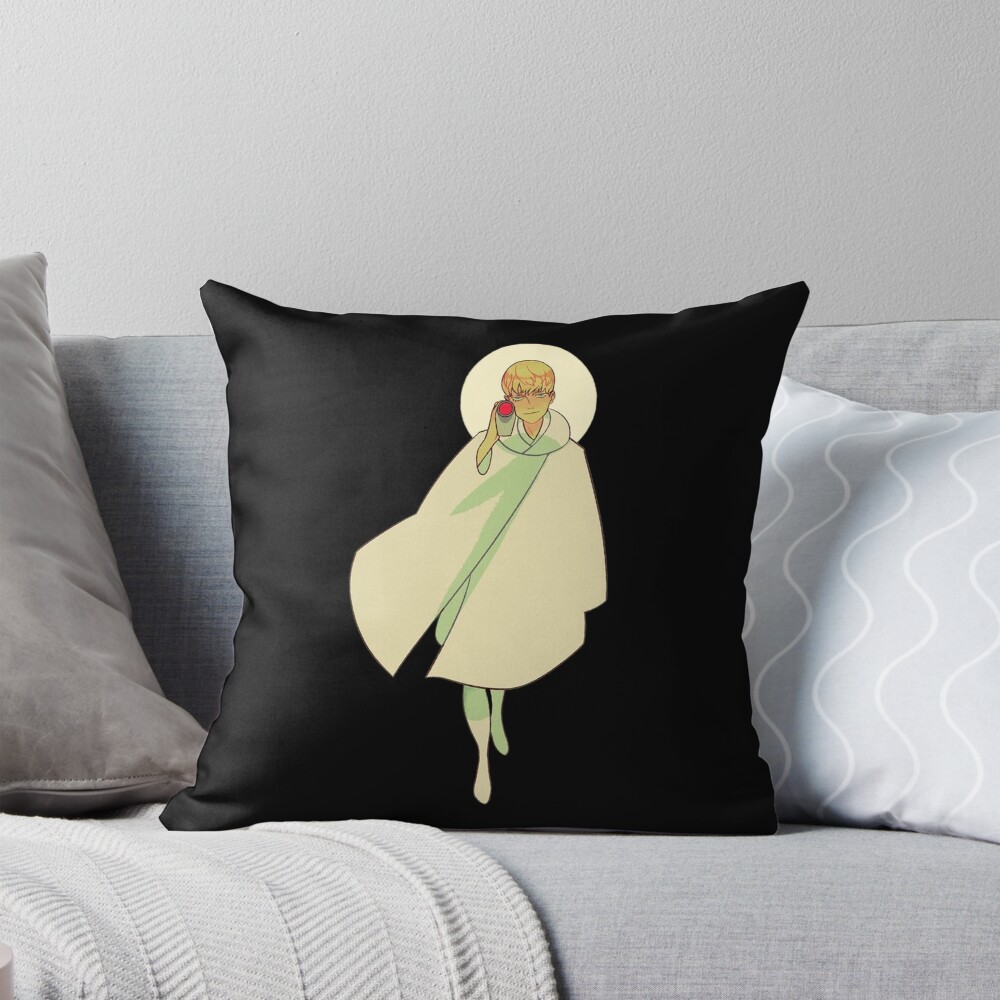 Ryo Asuka Devilman Crybaby Retro Throw Pillow