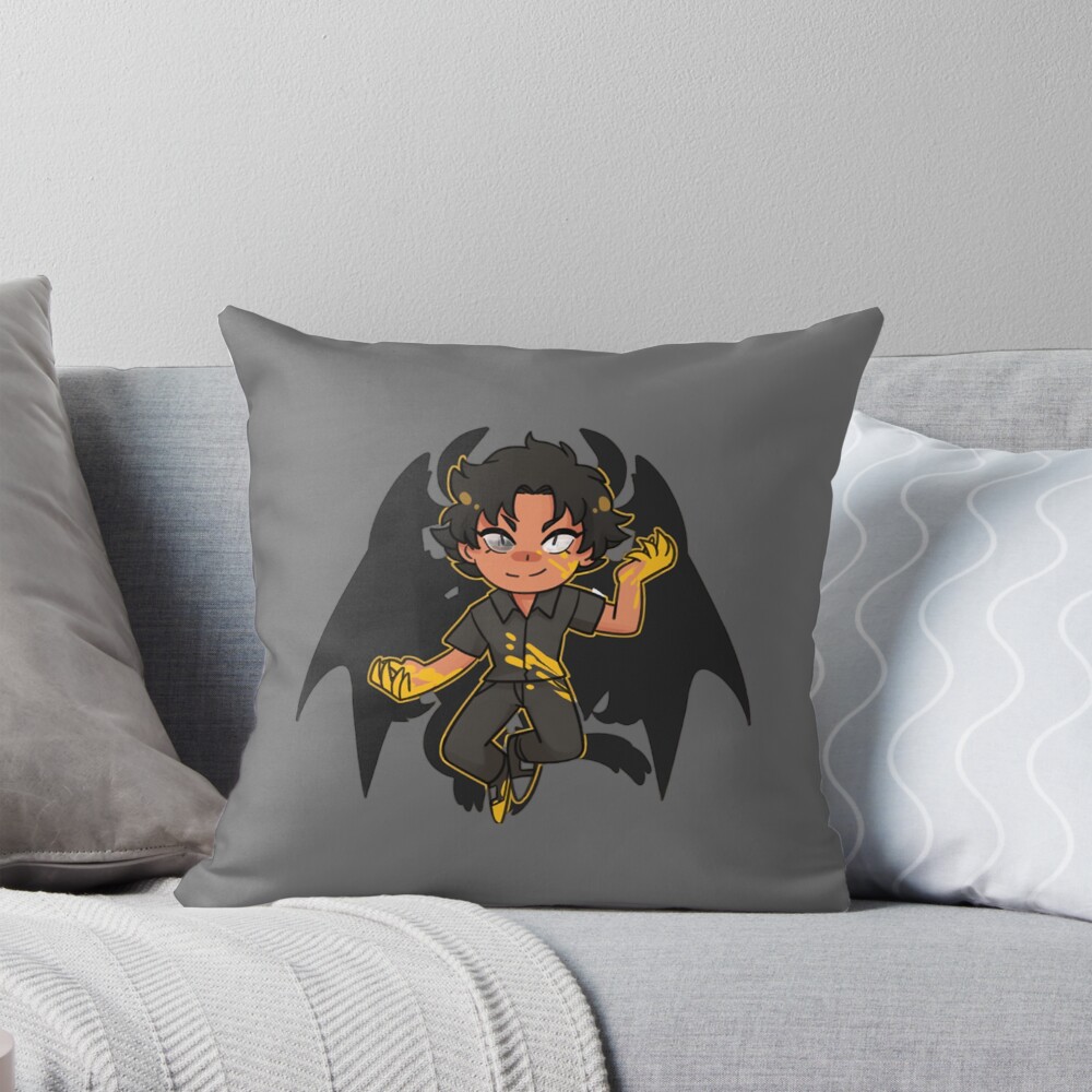 Ryo Asuka Devilman Crybaby Iconic Throw Pillow