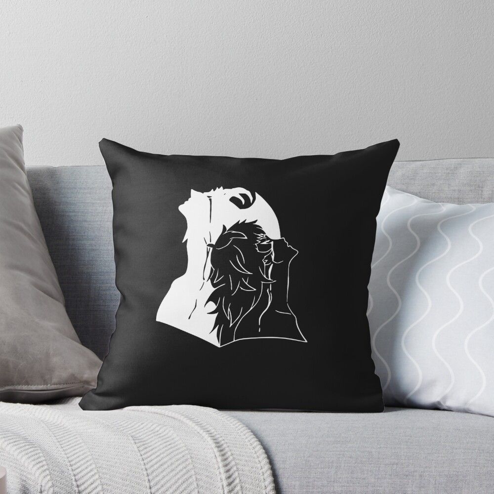 Ryo Asuka Devilman Crybaby White Edition Throw Pillow