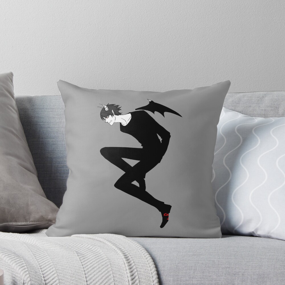 Akira Fudo Devilman Crybaby Dark Edition Throw Pillow