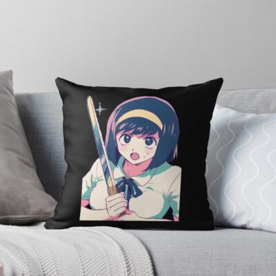 Beauty Miki Makimura Devilman Crybaby Throw Pillow